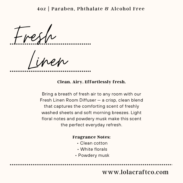 Fresh Linen Reed Diffuser